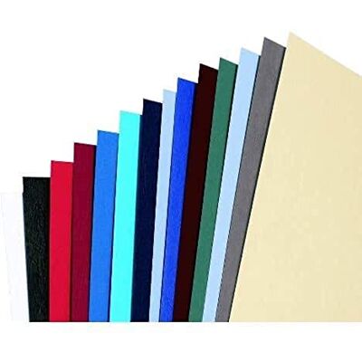 Rexel Acco Einbanddeckel (Ledernarbung, mit Fenster, 280 g/qm, Format A4) 25 x 2 Stück blau Rexel Acco Einbanddeckel (Ledernarbung, mit Fenster, 280 g/qm, Format A4) 25 x 2 Stück blau