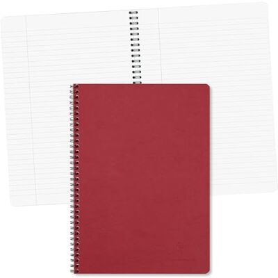 Clairefontaine 781452C Spiralbuch (DIN A4, 21 x 29,7 cm, Age Bag liniert mit Rand, 50 Blatt) 1 Stück rot Clairefontaine 781452C Spiralbuch (DIN A4, 21 x 29,7 cm, Age Bag liniert mit Rand, 50 Blatt) 1 Stück rot