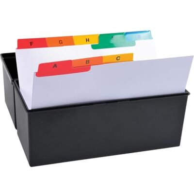 Exacompta 13998E Trennblätter aus plastifizierter Karton 25 teilig DIN A5 quer 16 x 21 cm A-Z weiß mit bunten Taben Register Register Trennlaschen Trennblätter Exacompta 13998E Trennblätter aus plastifizierter Karton 25 teilig DIN A5 quer 16 x 21 cm A-Z weiß mit bunten Taben Register Register Trennlaschen Trennblätter