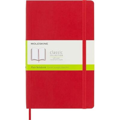 Moleskine Notizbuch Large/A5, Blanko, Soft Cover, Scharlachrot Moleskine Notizbuch Large/A5, Blanko, Soft Cover, Scharlachrot