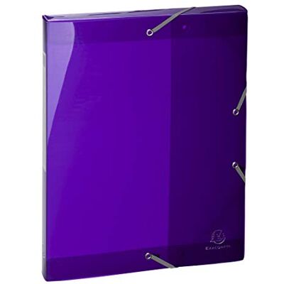 Exacompta 59676E Sammelbox Iderama mit Gummizug 25 mm breit aus Kunststoff mit Rückenschild für DIN A4 Archivbox Heftbox Dokumentenbox Zeichenbox Sammelmappe violett Exacompta 59676E Sammelbox Iderama mit Gummizug 25 mm breit aus Kunststoff mit Rückenschild für DIN A4 Archivbox Heftbox Dokumentenbox Zeichenbox Sammelmappe violett