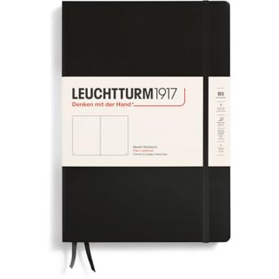 LEUCHTTURM1917 366183 Notizbuch Composition (B5), Hardcover, 219 nummerierte Seiten, Schwarz, Blanko LEUCHTTURM1917 366183 Notizbuch Composition (B5), Hardcover, 219 nummerierte Seiten, Schwarz, Blanko