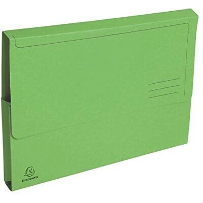 Exacompta 50 Taschenmappen mit Dehnfalte Forever® Blauer Engel leuchtgrün Exacompta 50 Taschenmappen mit Dehnfalte Forever® Blauer Engel leuchtgrün