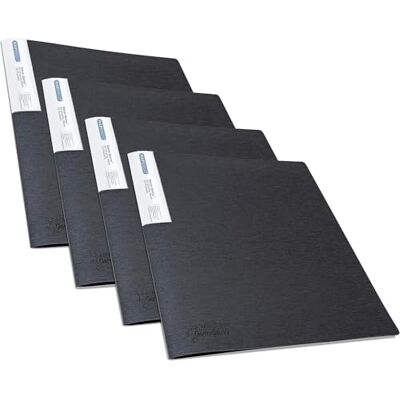 Rapesco 1642 Sichtbuch, 10 Hüllen, A4, Schwarz, 4er Pack Germ-Savvy Antibakterieller Schutz Rapesco 1642 Sichtbuch, 10 Hüllen, A4, Schwarz, 4er Pack Germ-Savvy Antibakterieller Schutz
