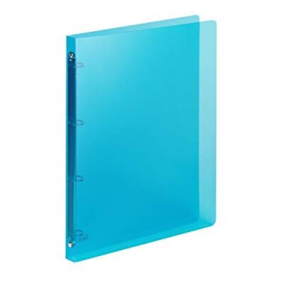 Favorit 400116630 Ringbuch aus Polypropylen, Lumina, 22 x 30 cm, 4 Ringe, rund, Durchmesser 15 mm, Blau Favorit 400116630 Ringbuch aus Polypropylen, Lumina, 22 x 30 cm, 4 Ringe, rund, Durchmesser 15 mm, Blau
