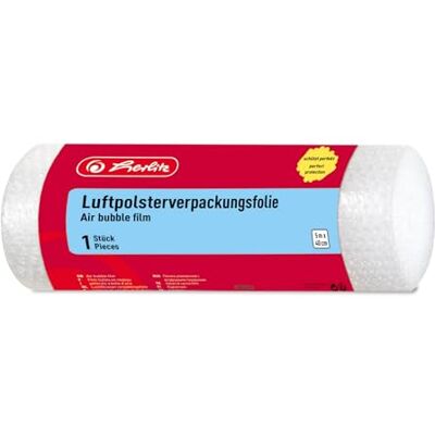 Herlitz Luftpolsterfolie, gerollt, 5 m x 40 cm 1 Rolle im Polybeutel Herlitz Luftpolsterfolie, gerollt, 5 m x 40 cm 1 Rolle im Polybeutel
