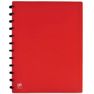 Oxford Memphis Variozip Dokumentenmappe A4, 60 Ansichten, 30 abnehmbare Hüllen, Polypropylen-Deckel, Rot Oxford Memphis Variozip Dokumentenmappe A4, 60 Ansichten, 30 abnehmbare Hüllen, Polypropylen-Deckel, Rot