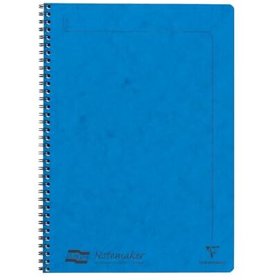 Clairefontaine 4865Z Collegeblock / Schulheft Europa Notemaker, mit Doppelspirale DIN A4 21x29,7 cm, 60 Blatt liniert abtrennbar, 90g, strapazierfähig für den täglichen Gebrauch, Blau, 1 Stück Clairefontaine 4865Z Collegeblock / Schulheft Europa Notemaker, mit Doppelspirale DIN A4 21x29,7 cm, 60 Blatt liniert abtrennbar, 90g, strapazierfähig für den täglichen Gebrauch, Blau, 1 Stück