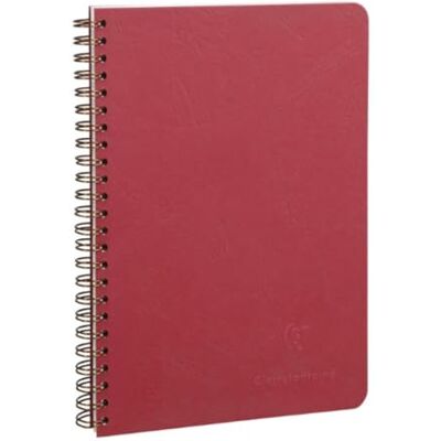 Clairefontaine 785322C Spiralbuch (DIN A5, 14,8 x 21 cm, Age Bag kariert, 50 Blatt) 1 Stück rot Clairefontaine 785322C Spiralbuch (DIN A5, 14,8 x 21 cm, Age Bag kariert, 50 Blatt) 1 Stück rot