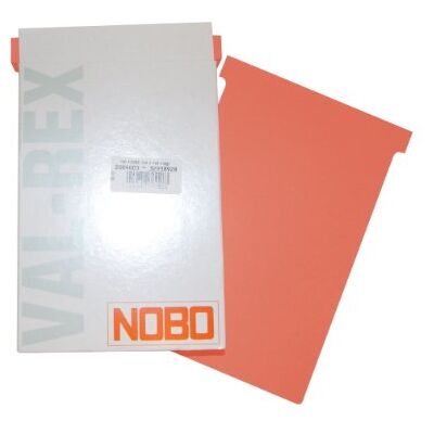 Nobo Kartentafel Zubehör T-Karten in Blisterverpackung, Größe 3, 100 Stück, orange Nobo Kartentafel Zubehör T-Karten in Blisterverpackung, Größe 3, 100 Stück, orange