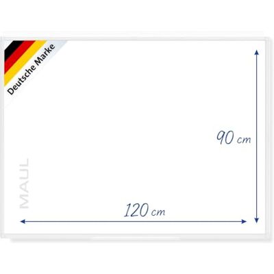 MAUL Whiteboard weiß 90x120 primo Magnettafel beschriftbar abwischbar dezent flache Wandoptik, haftet Notizen sicher, schnell trocken gereinigt, Stifte griffbereit, stabil im Büroalltag MAUL Whiteboard weiß 90x120 primo Magnettafel beschriftbar abwischbar dezent flache Wandoptik, haftet Notizen sicher, schnell trocken gereinigt, Stifte griffbereit, stabil im Büroalltag