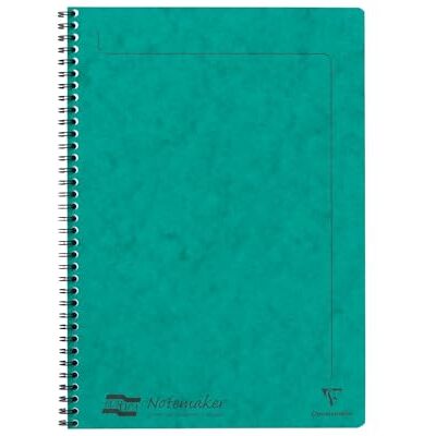 Clairefontaine 4863Z Notizheft mit Spiralbindung Europa Notemakers 60 Blatt mikroperforiert 21x29,7 cm 90g liniert, 1 Stück, Grün Clairefontaine 4863Z Notizheft mit Spiralbindung Europa Notemakers 60 Blatt mikroperforiert 21x29,7 cm 90g liniert, 1 Stück, Grün