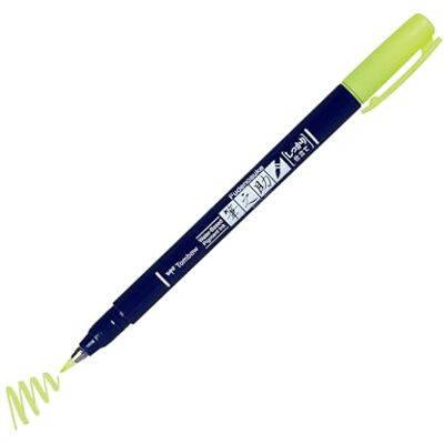 Tombow ws-BH91 Brush Pen Fudenosuke Neonyellow, Harte Spitze Tombow ws-BH91 Brush Pen Fudenosuke Neonyellow, Harte Spitze