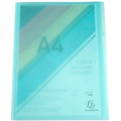 Exacompta 88470E Kunststoff-Sichtmappe Chromaline Pastell 40 Klarsichthüllen, 80 Sichten Einband aus transluzentem Polypropylen DIN A4 ideal für Büro und Schule 1 Stück Zufallsfarbe Exacompta 88470E Kunststoff-Sichtmappe Chromaline Pastell 40 Klarsichthüllen, 80 Sichten Einband aus transluzentem Polypropylen DIN A4 ideal für Büro und Schule 1 Stück Zufallsfarbe