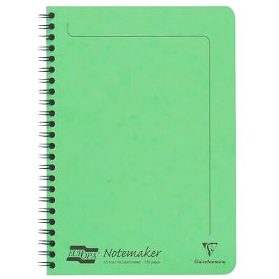 Clairefontaine 3097Z Doppelspiralheft Europa Notemarker A5 60 Blatt liniert Clairefontaine 3097Z Doppelspiralheft Europa Notemarker A5 60 Blatt liniert