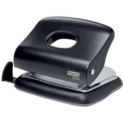 Rapid 2-fach-Locher, für A4, strapazierfähig und kompakt Kompakter 2-fach-Locher für zu Hause, Büro oder Schule, Schwarz, 24845300 Rapid 2-fach-Locher, für A4, strapazierfähig und kompakt Kompakter 2-fach-Locher für zu Hause, Büro oder Schule, Schwarz, 24845300