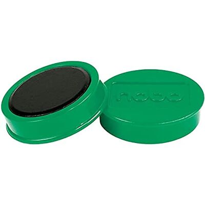Nobo Magnete für magnetisches Whiteboards, 10 Stück, 38 mm, Grün, 1915317 Nobo Magnete für magnetisches Whiteboards, 10 Stück, 38 mm, Grün, 1915317