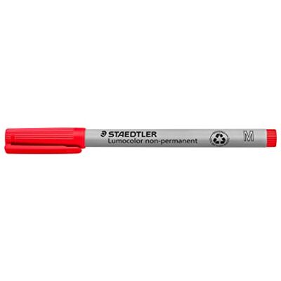 Staedtler Lumocolor 315 Non-Permanent – Rot, 10er Set, M, 1,0 mm Abwischbarer Universalstift, feucht abwischbar, wasserlöslich – Art.-Nr. 315-2 Staedtler Lumocolor 315 Non-Permanent – Rot, 10er Set, M, 1,0 mm Abwischbarer Universalstift, feucht abwischbar, wasserlöslich – Art.-Nr. 315-2
