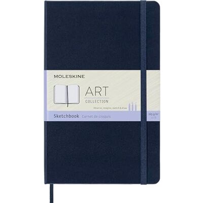 Moleskine Art Skizzenbuch, Zeichenalbum mit Hardcover und Gummiband, Geeignet für Stifte, Bleistifte und Pastelle, Saphirblau, Large 13 x 21 cm, 88 Seiten Moleskine Art Skizzenbuch, Zeichenalbum mit Hardcover und Gummiband, Geeignet für Stifte, Bleistifte und Pastelle, Saphirblau, Large 13 x 21 cm, 88 Seiten