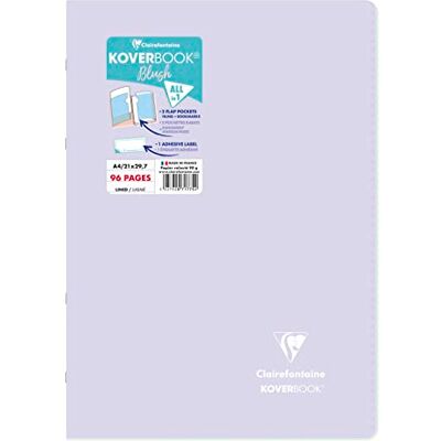 Clairefontaine 971775C Heft Koverbook BLUSH geheftet Umschalg aus PP zweifarbig blickdicht 21x29,7cm 48 Blatt, liniert, Lila/Lindengrün, 1 Stück Clairefontaine 971775C Heft Koverbook BLUSH geheftet Umschalg aus PP zweifarbig blickdicht 21x29,7cm 48 Blatt, liniert, Lila/Lindengrün, 1 Stück