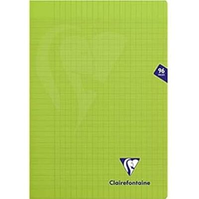 Clairefontaine 353161C Schulheft / Heft Mimesys DIN A4 21x29,7cm, 48 Blatt 90g, französische Lineatur, geheftet, Einband aus PP, Grün, 1 Stück Clairefontaine 353161C Schulheft / Heft Mimesys DIN A4 21x29,7cm, 48 Blatt 90g, französische Lineatur, geheftet, Einband aus PP, Grün, 1 Stück