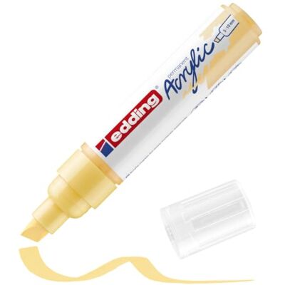 edding 5000 Acrylmarker breit pastell-gelb 1 Acrylstift wasserfest breite Keilspitze 5-10 mm Acryl Farben zum Malen auf Leinwand, Malpapier und Holz Acrylstifte für Steine edding 5000 Acrylmarker breit pastell-gelb 1 Acrylstift wasserfest breite Keilspitze 5-10 mm Acryl Farben zum Malen auf Leinwand, Malpapier und Holz Acrylstifte für Steine