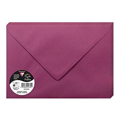 Clairefontaine 5762C Packung mit 20 Umschlägen Pollen Format C5 16,2x22,9 cm, 120g, gefüttert, ideal für Einladungen und Korrespondenz, Premium glattes Papier, Himbeerrot, 1 Pack Clairefontaine 5762C Packung mit 20 Umschlägen Pollen Format C5 16,2x22,9 cm, 120g, gefüttert, ideal für Einladungen und Korrespondenz, Premium glattes Papier, Himbeerrot, 1 Pack