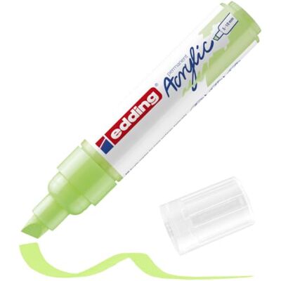 edding 5000 Acrylmarker breit pastell-grün 1 Acrylstift wasserfest breite Keilspitze 5-10 mm Acryl Farben zum Malen auf Leinwand, Malpapier und Holz Acrylstifte für Steine edding 5000 Acrylmarker breit pastell-grün 1 Acrylstift wasserfest breite Keilspitze 5-10 mm Acryl Farben zum Malen auf Leinwand, Malpapier und Holz Acrylstifte für Steine