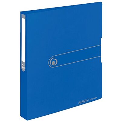Herlitz 11217171 Ringbuch A4 (PP, 2-Ring-Kombi-Mechanik, 3,8 cm Rücken, 25 mm Füllhöhe) opak blau Herlitz 11217171 Ringbuch A4 (PP, 2-Ring-Kombi-Mechanik, 3,8 cm Rücken, 25 mm Füllhöhe) opak blau