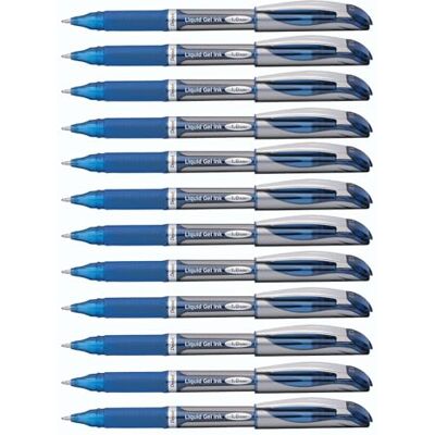 Pentel BL60-CO EnerGel Hybrid Gel-Tintenroller mit Kappe, 1,0 mm Kugeldurchmesser = 0,5 mm Strichstärke, 12 Stück, blau Pentel BL60-CO EnerGel Hybrid Gel-Tintenroller mit Kappe, 1,0 mm Kugeldurchmesser = 0,5 mm Strichstärke, 12 Stück, blau