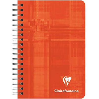 Clairefontaine 68592C Packung mit 10 Notizbücher mit Spiralbindung, 9 x 14 cm, kariert, 90 g, 50 Blatt, farbig sortiert, 1 Pack Clairefontaine 68592C Packung mit 10 Notizbücher mit Spiralbindung, 9 x 14 cm, kariert, 90 g, 50 Blatt, farbig sortiert, 1 Pack