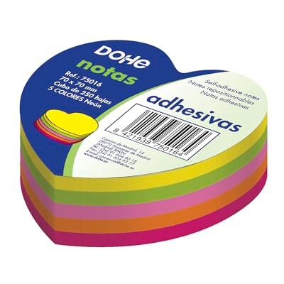 DOHE 75016 250 x Haftnotizen in Form eines Herzens, 70 x 70 mm DOHE 75016 250 x Haftnotizen in Form eines Herzens, 70 x 70 mm
