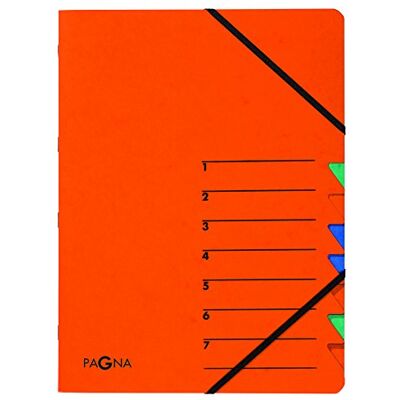 Pagna Ordnungsmappe Easy (Sammelmappe, 7 Fächer, 1-7) orange Pagna Ordnungsmappe Easy (Sammelmappe, 7 Fächer, 1-7) orange