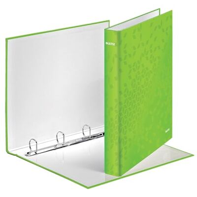 Leitz 42420054 4-Ringbuch, A4, für bis zu 230 Blatt, WOW-Serie, 25 mm Rücken, grün Leitz 42420054 4-Ringbuch, A4, für bis zu 230 Blatt, WOW-Serie, 25 mm Rücken, grün