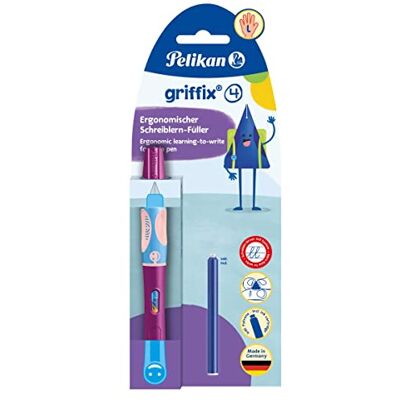 Pelikan griffix Schreiblern-Füller für Linkshänder, Sweet Berry, 1 Stück auf Blisterkarte Pelikan griffix Schreiblern-Füller für Linkshänder, Sweet Berry, 1 Stück auf Blisterkarte