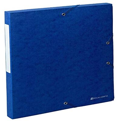 Exacompta Archivbox Scotten A4 Rücken 2,5 cm blau Exacompta Archivbox Scotten A4 Rücken 2,5 cm blau