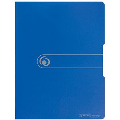 Herlitz 11207347 Sichtbuch A4, 20 Klarsichthüllen, aufgeklebtes Rückenschild, opak blau Herlitz 11207347 Sichtbuch A4, 20 Klarsichthüllen, aufgeklebtes Rückenschild, opak blau