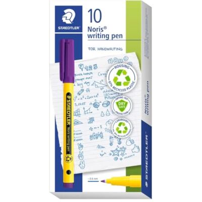 Staedtler Noris 307 Fineliner – Violett, 0,6 mm, einzeln Faserstift aus 97 % recyceltem Kunststoff, wasserbasiert, DRY SAFE – Art.-Nr. 307-6 Staedtler Noris 307 Fineliner – Violett, 0,6 mm, einzeln Faserstift aus 97 % recyceltem Kunststoff, wasserbasiert, DRY SAFE – Art.-Nr. 307-6