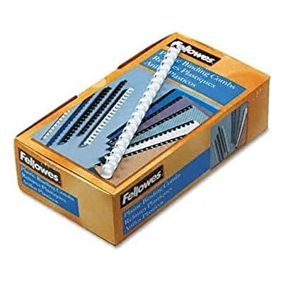 Fellowes APEX WHITE PLASTIC COMB 8MM Fellowes APEX WHITE PLASTIC COMB 8MM