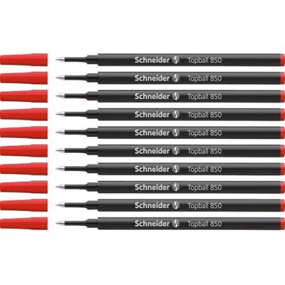 Schneider Topball 850 Tintenroller Mine (Euro-Format, Strichstärke 0,5 mm) 10er Packung rot Schneider Topball 850 Tintenroller Mine (Euro-Format, Strichstärke 0,5 mm) 10er Packung rot