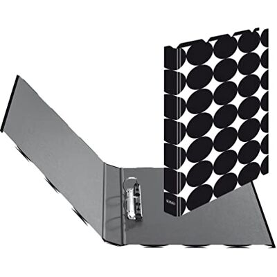 Herlitz 50040094 Ringbuch, A4 (2 Ringe, 25mm), Motiv: Just Black, 1 Stück Herlitz 50040094 Ringbuch, A4 (2 Ringe, 25mm), Motiv: Just Black, 1 Stück