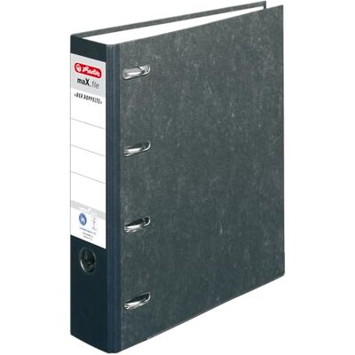 Herlitz Doppelordner maX.File Nature A4 sw 7cm 2xA5 quer Ablage sk Rückenschild (1, Pappe) Herlitz Doppelordner maX.File Nature A4 sw 7cm 2xA5 quer Ablage sk Rückenschild (1, Pappe)