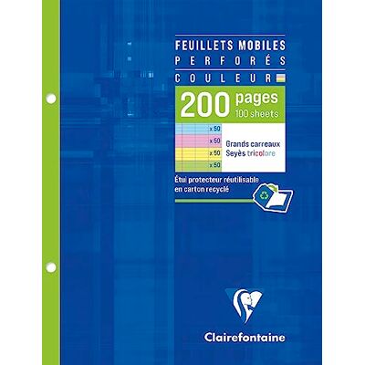 Clairefontaine 13511C 100 Blatt Ringbucheinlagen 17x22cm Seyes 90g sortiert Clairefontaine 13511C 100 Blatt Ringbucheinlagen 17x22cm Seyes 90g sortiert