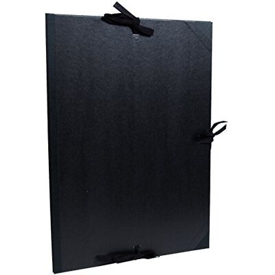 Clairefontaine 38815C- Zeichenmappe mit Bändern, Innenklappen, Rücken 30 mm, innen: 50 x 70 cm, außen: 52 x 72 cm, ideal zur Aufbewahrung Ihrer Werke, Schwarz, 1 Stück Clairefontaine 38815C- Zeichenmappe mit Bändern, Innenklappen, Rücken 30 mm, innen: 50 x 70 cm, außen: 52 x 72 cm, ideal zur Aufbewahrung Ihrer Werke, Schwarz, 1 Stück