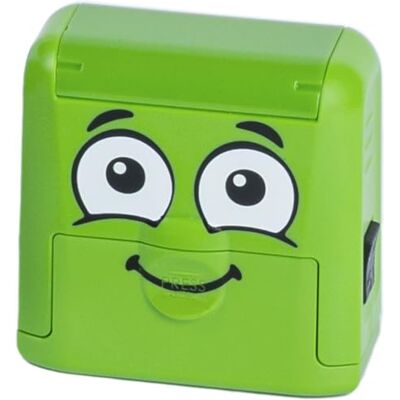 COLOP DIY MARKY Anpassbarer Stempel für Kinder Für Kleidung und Kinderartikel Enthält Tinte für bis zu 1000 Drucke Komplettes Set mit Etiketten und Thermo-Klebeband (Grün) COLOP DIY MARKY Anpassbarer Stempel für Kinder Für Kleidung und Kinderartikel Enthält Tinte für bis zu 1000 Drucke Komplettes Set mit Etiketten und Thermo-Klebeband (Grün)