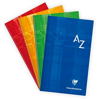 Clairefontaine 9509C Adressbuch / Kladde, 11x17cm mit Hardcover, 96 Blatt kariert 90g, farbig sortiert, 1 Stück Clairefontaine 9509C Adressbuch / Kladde, 11x17cm mit Hardcover, 96 Blatt kariert 90g, farbig sortiert, 1 Stück