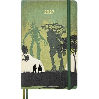 Moleskine Tageskalender 12 Monate 2027, Der Herr der Ringe, Liniert mit Hardcover, Elastischer Verschluss, Merry und Pippin, Format Large 13x21 cm Moleskine Tageskalender 12 Monate 2027, Der Herr der Ringe, Liniert mit Hardcover, Elastischer Verschluss, Merry und Pippin, Format Large 13x21 cm