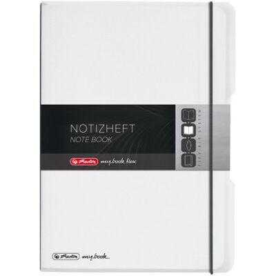 Herlitz 11361425 Notizheft (A4, PP-Wechselcover mit Verschlußgummi, 80 g/m²), Farblos, 80 Blatt Herlitz 11361425 Notizheft (A4, PP-Wechselcover mit Verschlußgummi, 80 g/m²), Farblos, 80 Blatt