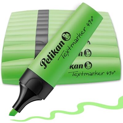 Pelikan Textmarker 490, 10 x Neon-Grün, 10 Stück, mit Keilspitze Textmarker 490, 10 x Neon-Grün, 10 Stück, mit Keilspitze Pelikan Textmarker 490, 10 x Neon-Grün, 10 Stück, mit Keilspitze Textmarker 490, 10 x Neon-Grün, 10 Stück, mit Keilspitze