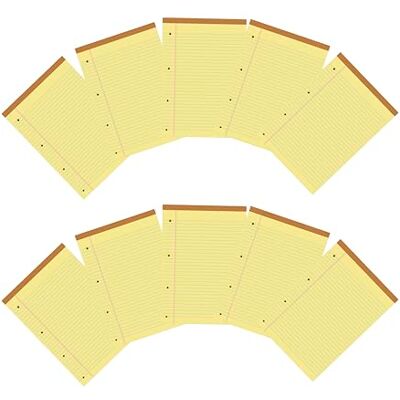 Pigna , LEGAL Heftblock, A4, gelbes Papier mit Löchern und Mikroperforation, 50 Blatt, 80 g/m², 10er-Pack Pigna , LEGAL Heftblock, A4, gelbes Papier mit Löchern und Mikroperforation, 50 Blatt, 80 g/m², 10er-Pack